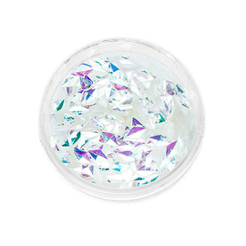 Komilfo 3D Dragon Scale №035, diamond, Silver AB, (1 g)