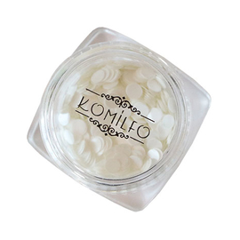 Decor for design of Komilfo Disco Design №036, white, 3 mm, (1 g)