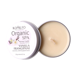 Масажна свічка Komilfo Massage Candle - Vanilla Frangipani, 30 g