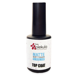 Топ матовий без липкого шару Molekula Top Matte No Wipe Soft Touch, 12 мл