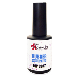 Топ без липкого шару Molekula Top No Wipe Rubber, 12 мл