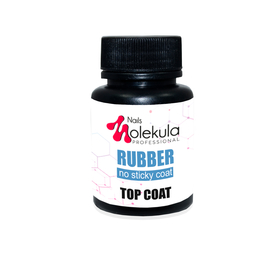 Топ без липкого шару Molekula Top No Wipe Rubber, 30 мл (без пензлика)