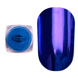 Втирка для дизайну дзеркальна Komilfo Mirror Powder №005, синій, 0,5 г