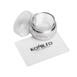 Stamp and scraper Komilfo (clear) 5 * 7 cm