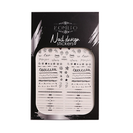 Наклейки для дизайну на нігтях Komilfo Nail Design Sticker №S004
