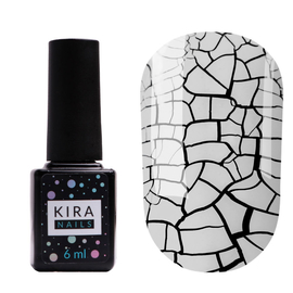 Гель-лак Kira Nails Crack Effect White, 6 мл