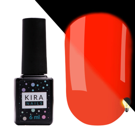 Гель-лак Kira Nails FLUO №001, 6 мл