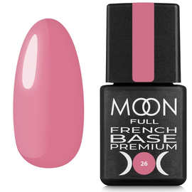 База камуфлююча MOON FULL PREMIUM French Base №26, 8 мл, Колір Moon Full Premium French Base: №26, Об'єм (мл): 8 мл
