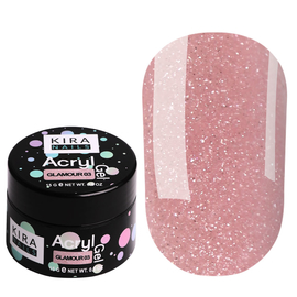 Kira Nails Acryl Gel Glamor 03, 15 g, Color Kira Nails Acrygel: Glamour 03, Volume (ml): 15 ml