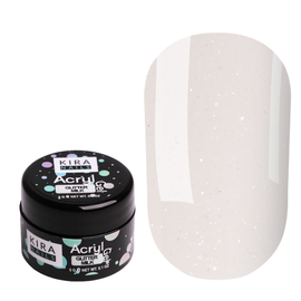 Kira Nails Acryl Gel Glitter Milk, 5 g, Color Kira Nails Acrygel: Glitter Milk, Volume (ml): 5 ml