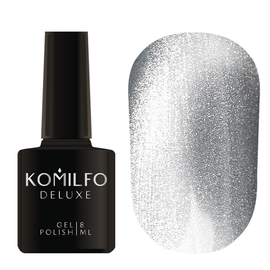 Гель-лак Komilfo 9D Cats eye Silver, 8 мл, Колір Komilfo Cats Eye 9D: Silver, Об'єм (мл): 8 мл
