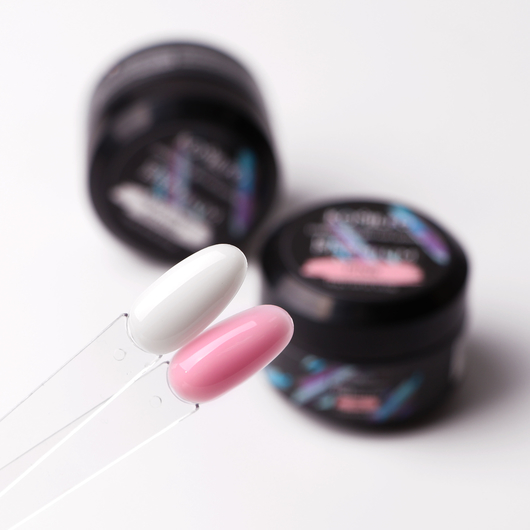 Гель для нарощування Komilfo Gel Premium Milky White Intense, 50 г, Колір Komilfo Gel Premium: Milky White Intense, Об'єм (мл): 50 мл, зображення 4