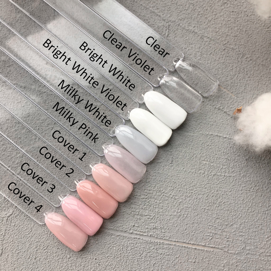 Гель для нарощування Komilfo Gel Premium Milky White, 30 г, Колір Komilfo Gel Premium: Milky White, Об'єм (мл): 30 мл, зображення 3