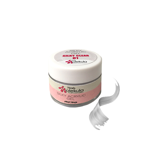 Molekula Silky Acrylic Gel №01 Silky Clear, 15 ml